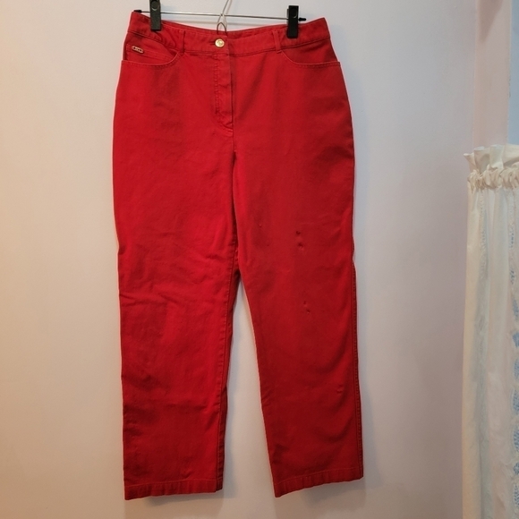 St. John Denim - St John Sport Red Jeans Size 10